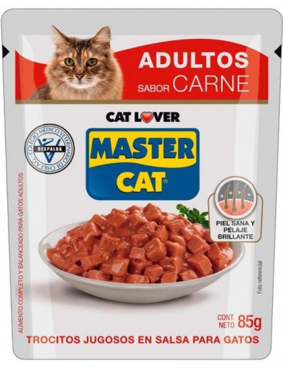 TROCITO ADUL/CARNE MASTERCAT 85 GR                